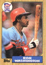 1987 Topps Baseball Cards      169     Ron Washington